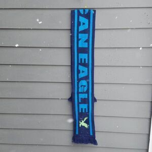 American Eagle Blue Black Knit Scarf 72" x 6 1/2"